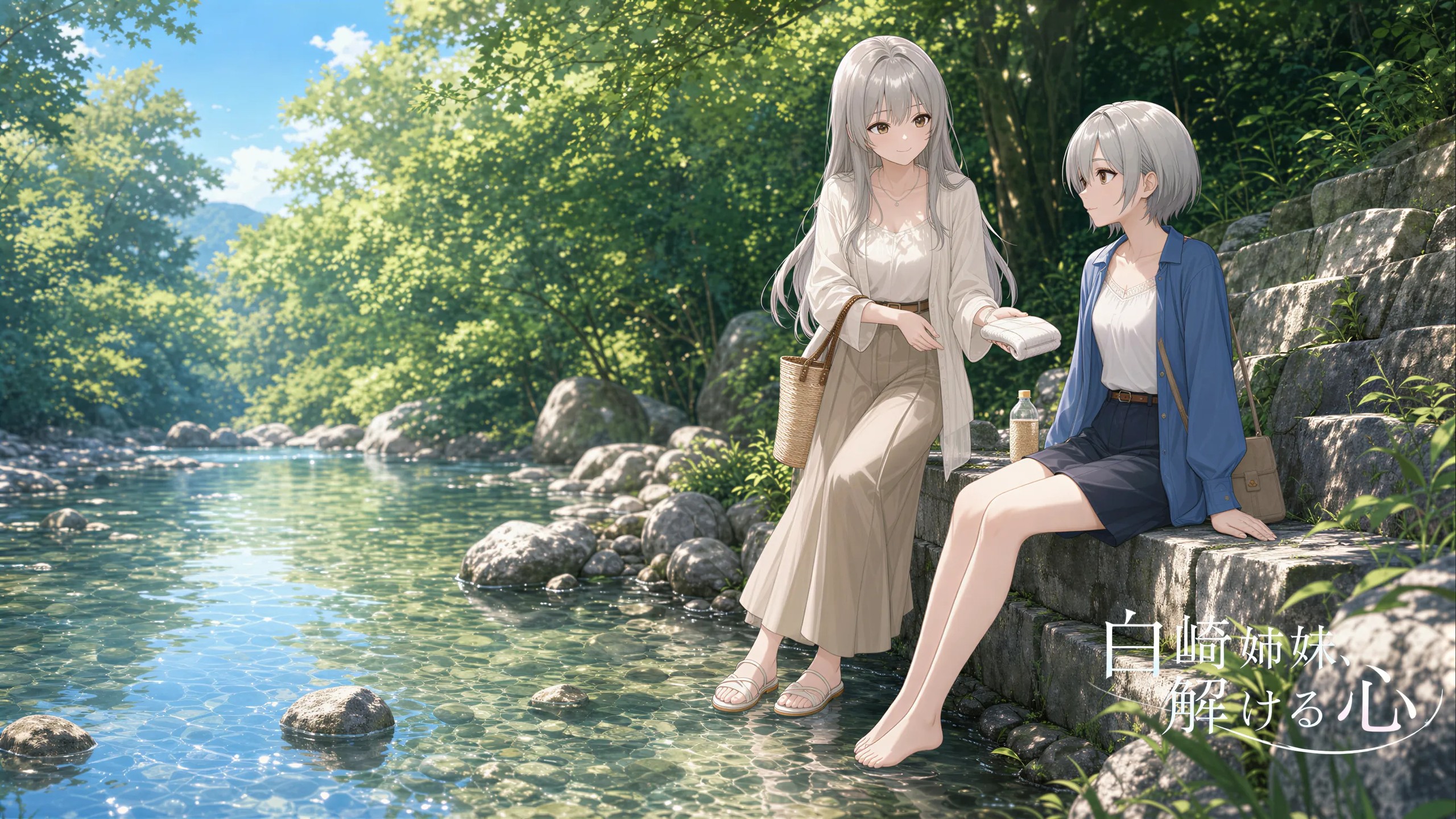 夏の特別ルーム デスクトップ背景 白崎姉妹