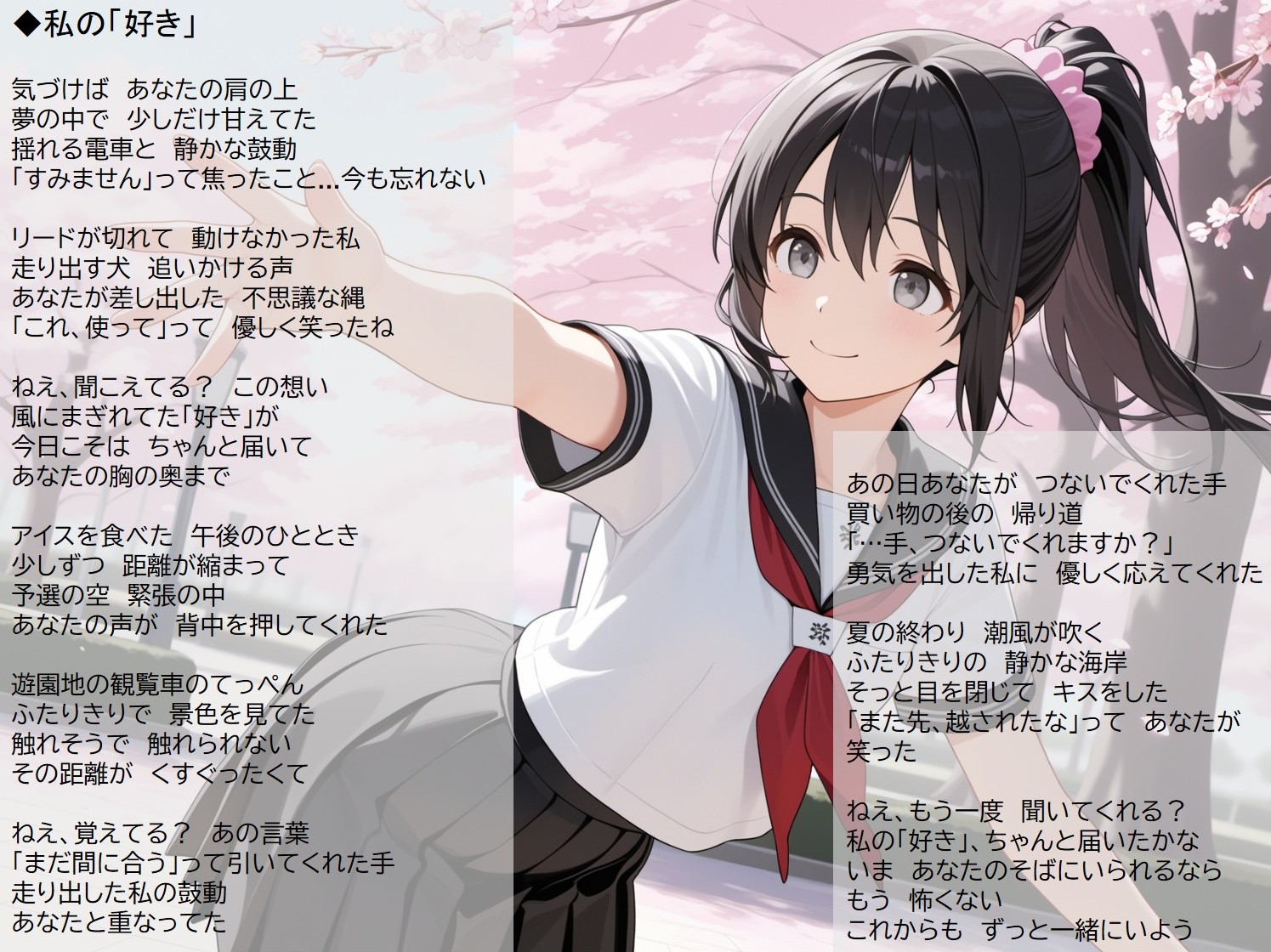 私の「好き」 歌詞カード