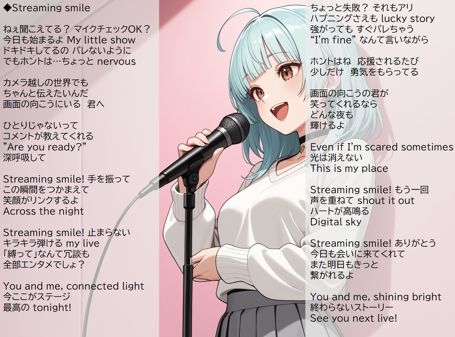 Streaming Smile! 歌詞カード
